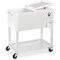 Best Choice Products 80qt Steel Rolling Cooler Cart w/ Bottle Opener, Catch Tray, Drain Plug, Locking Wheels